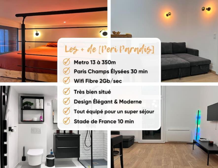 Appartement Indep Cosy Avec Jardin Saint-Denis  Ngoại thất bức ảnh